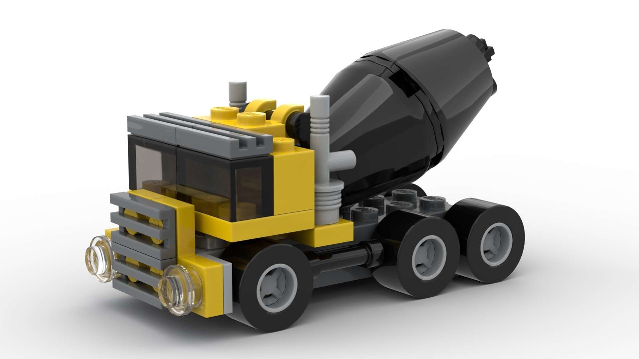 Lego 7876 Цементовоз Speed ​​Build Studio Bricklink LDD от PLegoBB