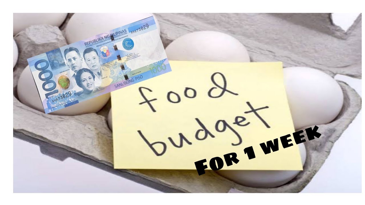 1K FOOD BUDGET FOR 1 WEEK MAY SUKLI PA AKO P10. 00