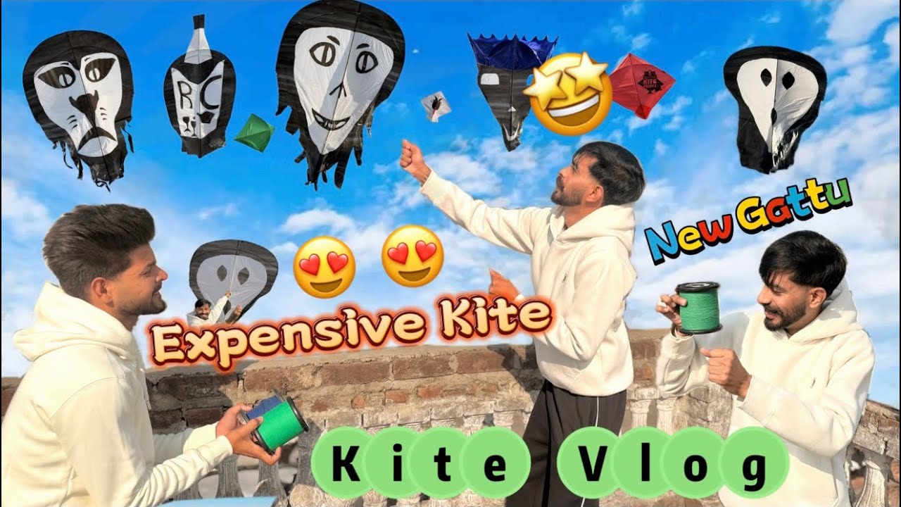 Expensive Kite ! Kite Vlog ! Kite Flying Vlog ! Kite ! Batala Promotion 