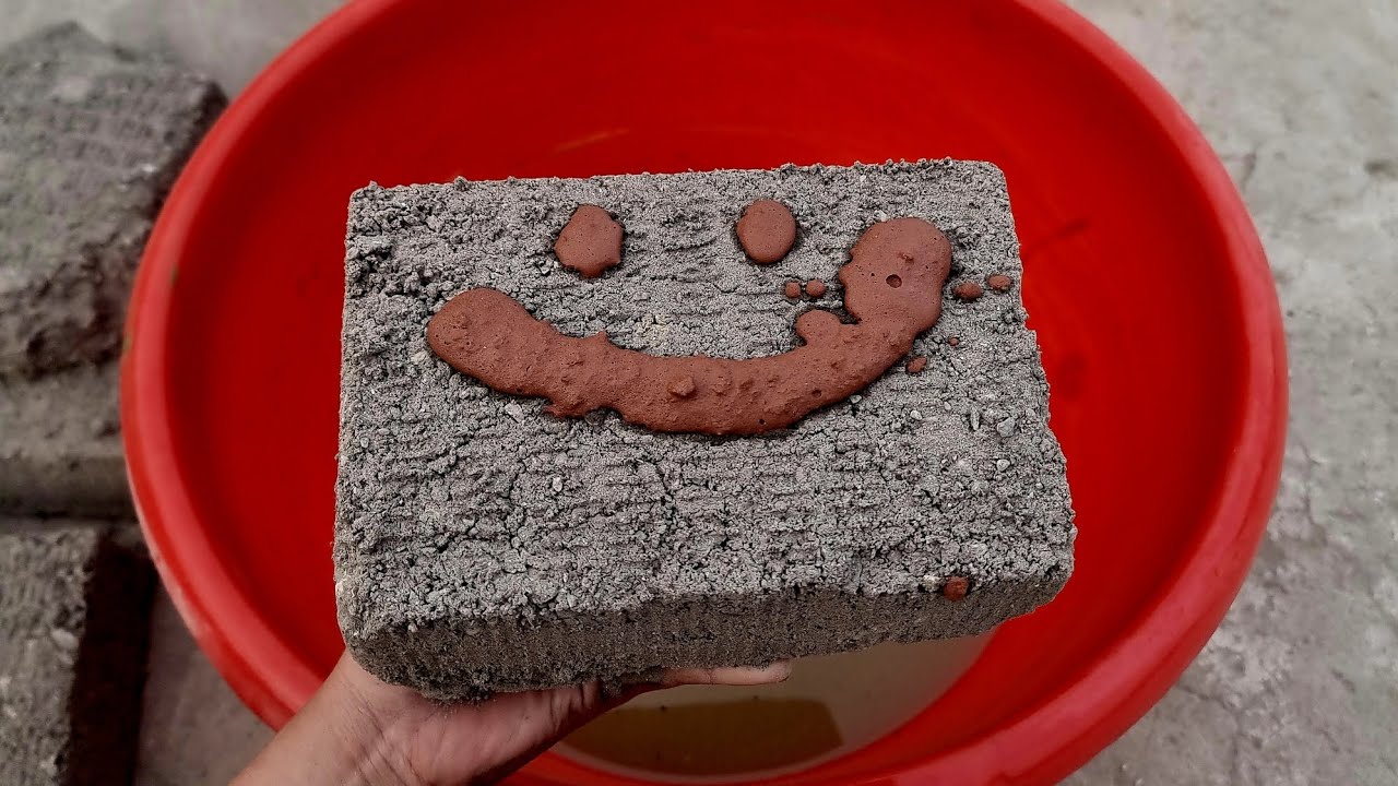 White Grainy Sandment Crumbling in Water Super Satisfying ASMR 