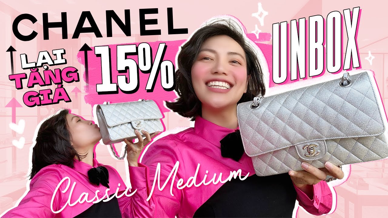 Unbox túi Chanel Medium caviar siêu hot | Chanel tăng giá không chớp mắt