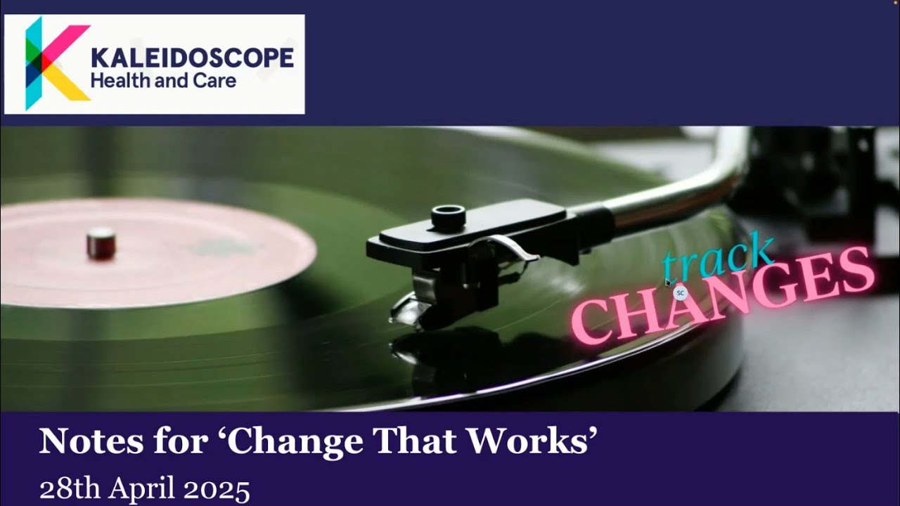Track changes: notes for change that works