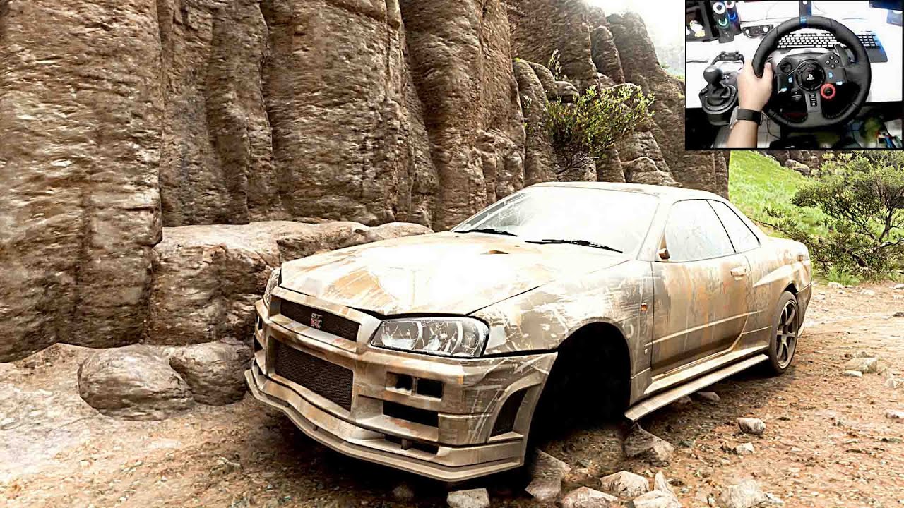 Rebuilding Nissan GTR R34 - Forza Horizon 5 - Logitech G29 Gameplay