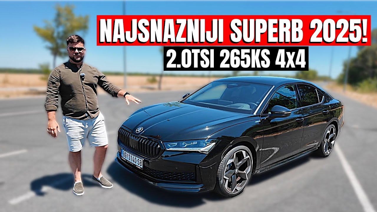 ŠKODA SUPERB SPORTLINE 265KS! DIZEL 193ks ILI BENZIN 265ks za 45K???