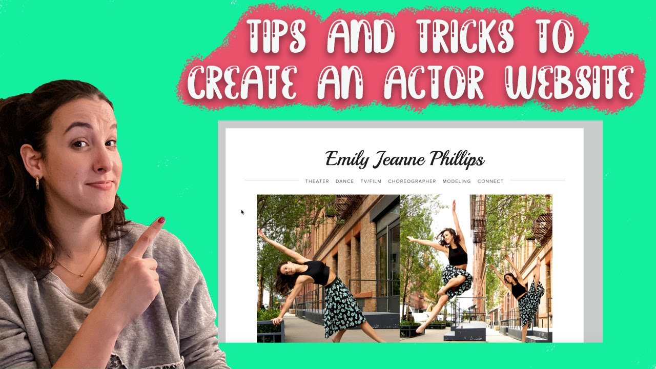 CREATING AN ACTOR WEBSITE | Tips and Tricks!