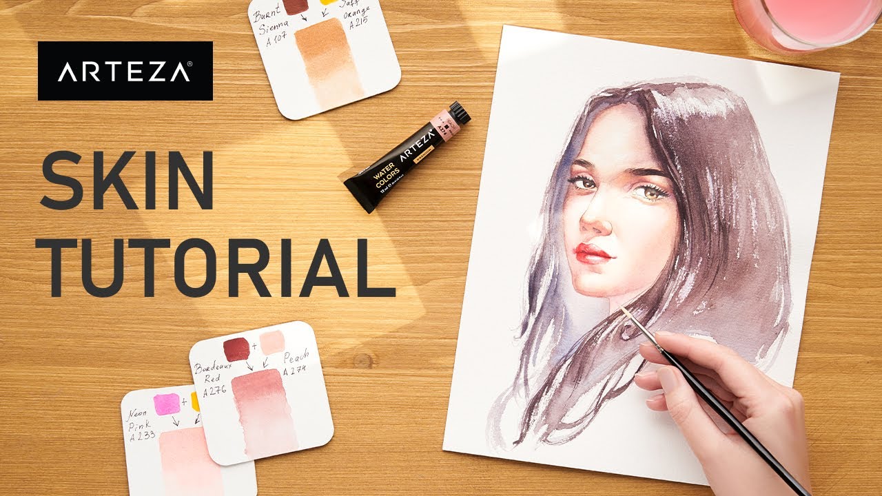 Watercolor Skin Tones | How To Paint Skin Tutorial | ARTEZA