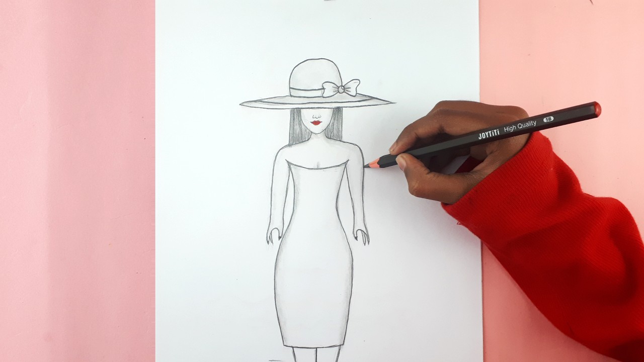 Very easy girl drawing || Pencil Girl sketch || Girl drawing || Easy drawing