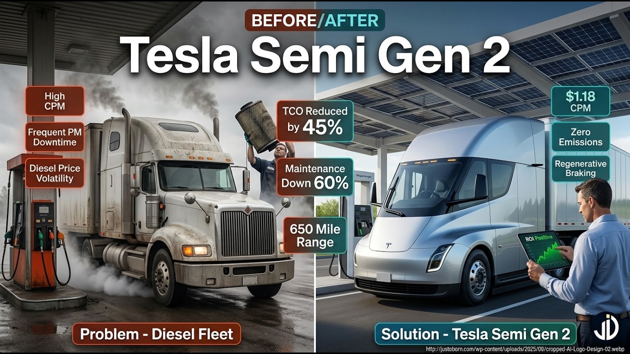 Tesla Semi Gen 2  The Logistics Economics Masterplan