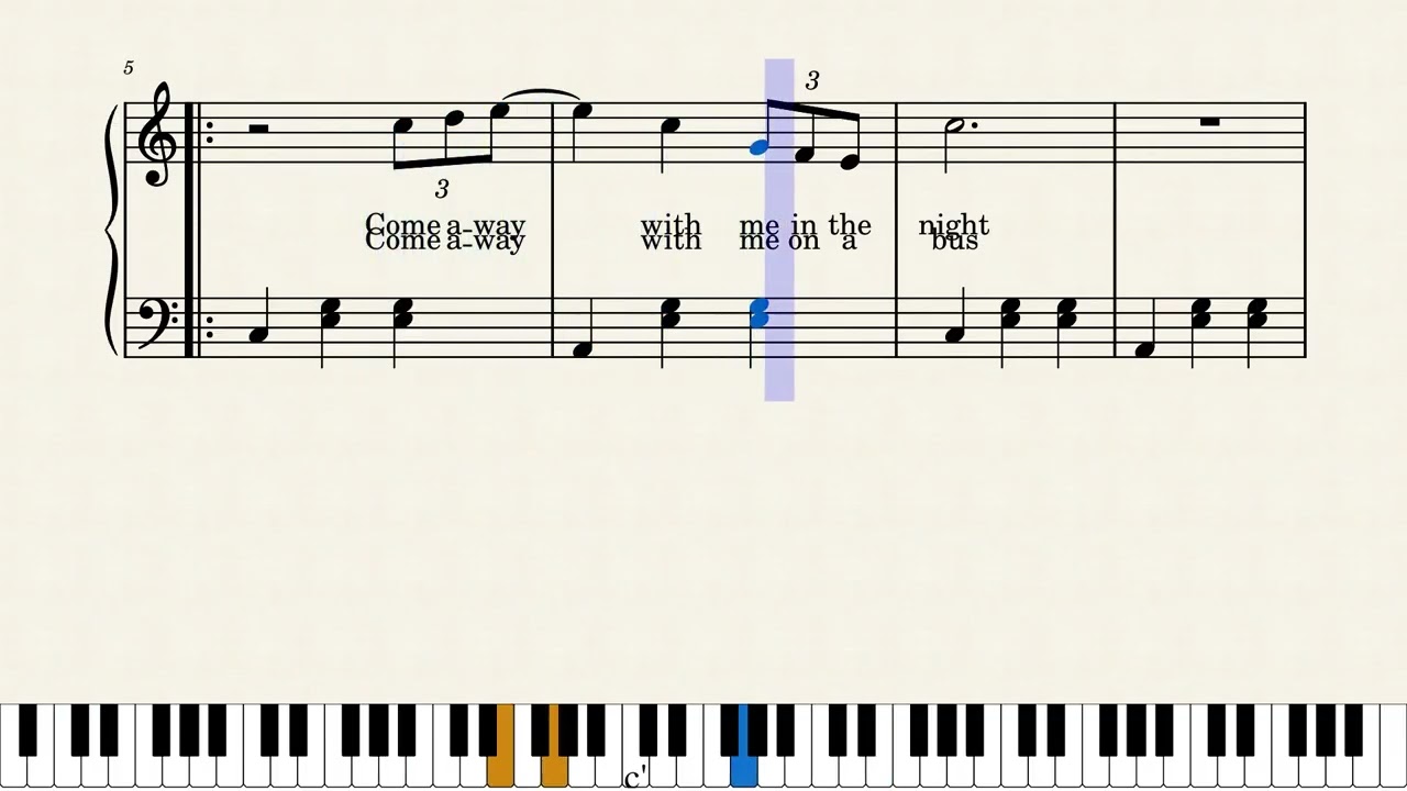 Come Away With Me - Norah Jones - Easy Piano
