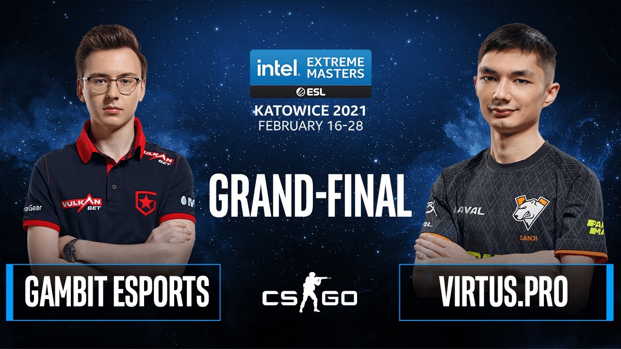 CS:GO - Gambit Esports vs. Virtus.pro [Dust2] Map 2 - IEM Katowice 2021 - Grand-Final