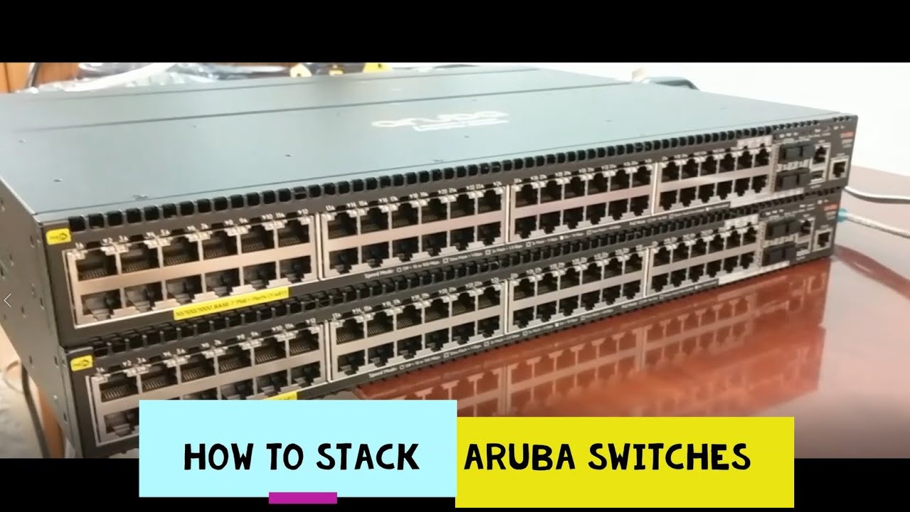 Пошаговая инструкция по объединению коммутаторов Aruba с использованием модели 2930M на реальных ...