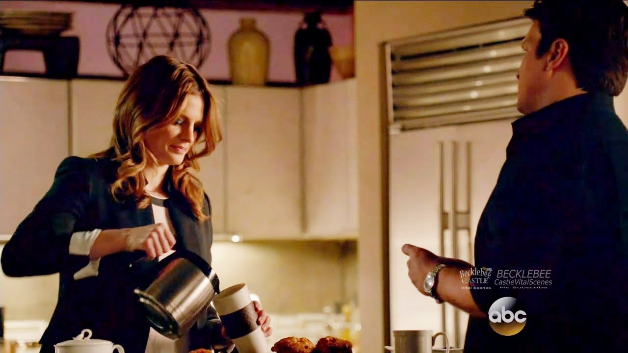 Castle 8x20 Opening Scene Beckett Forgets Date Night “Much Ado About Murder” Season 8 Episode 20