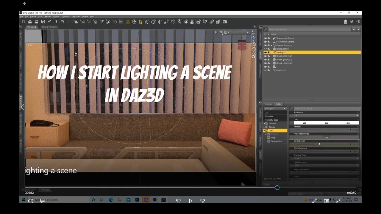How I light my scenes in Daz3d