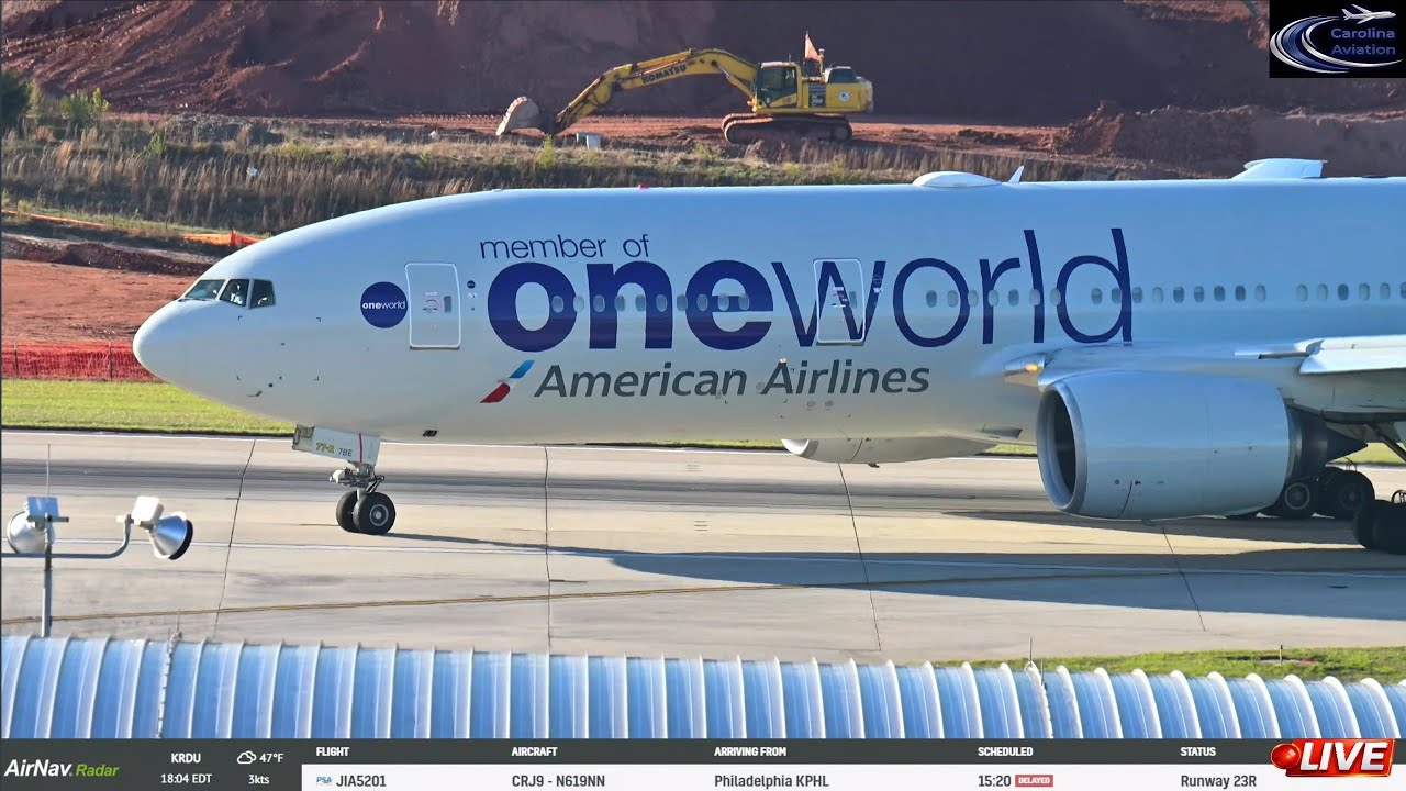 🔴LIVE 4K PLANE SPOTTING FROM: RDU RALEIGH DURHAM INT🔴