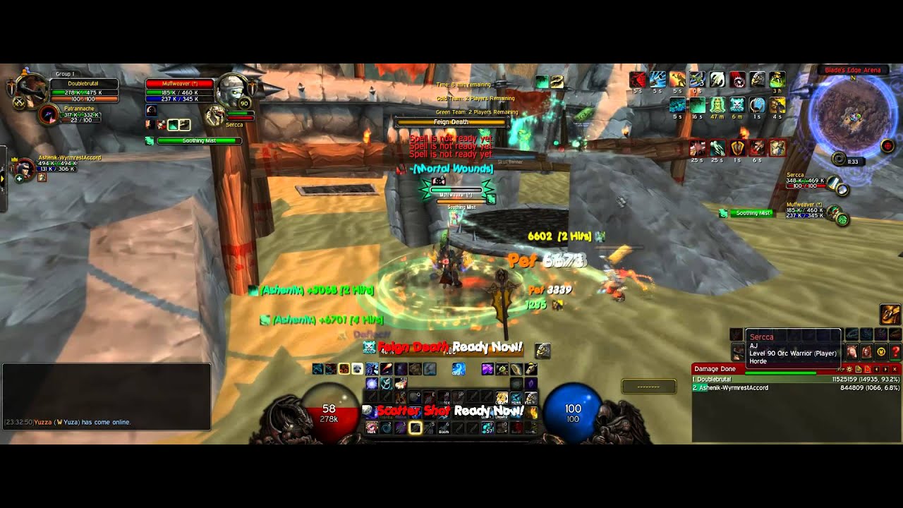 MM / Mistweaver 2v2 Arena 5.4.7 - Ashenik and Doublebrutal - Hot streak ruined by glitch