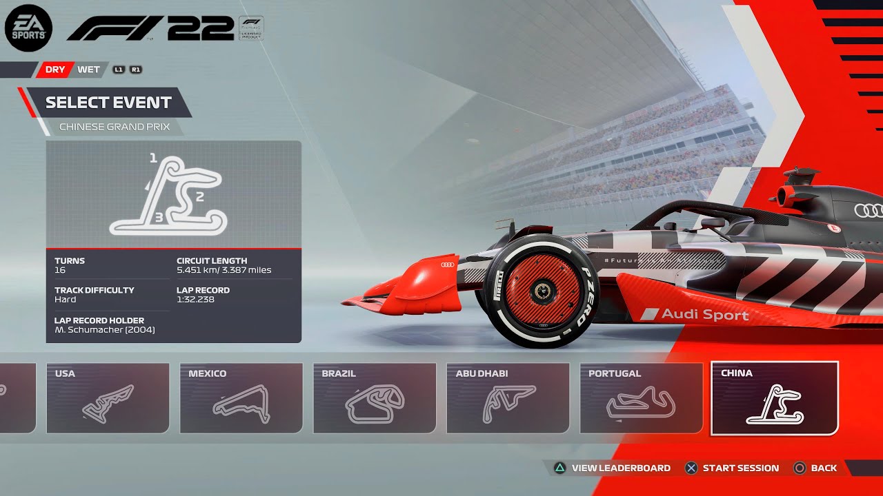 F1 22 PS5 - All Track list Including DLC Finals (Shanghai International Circuit & Portimão) [4K]