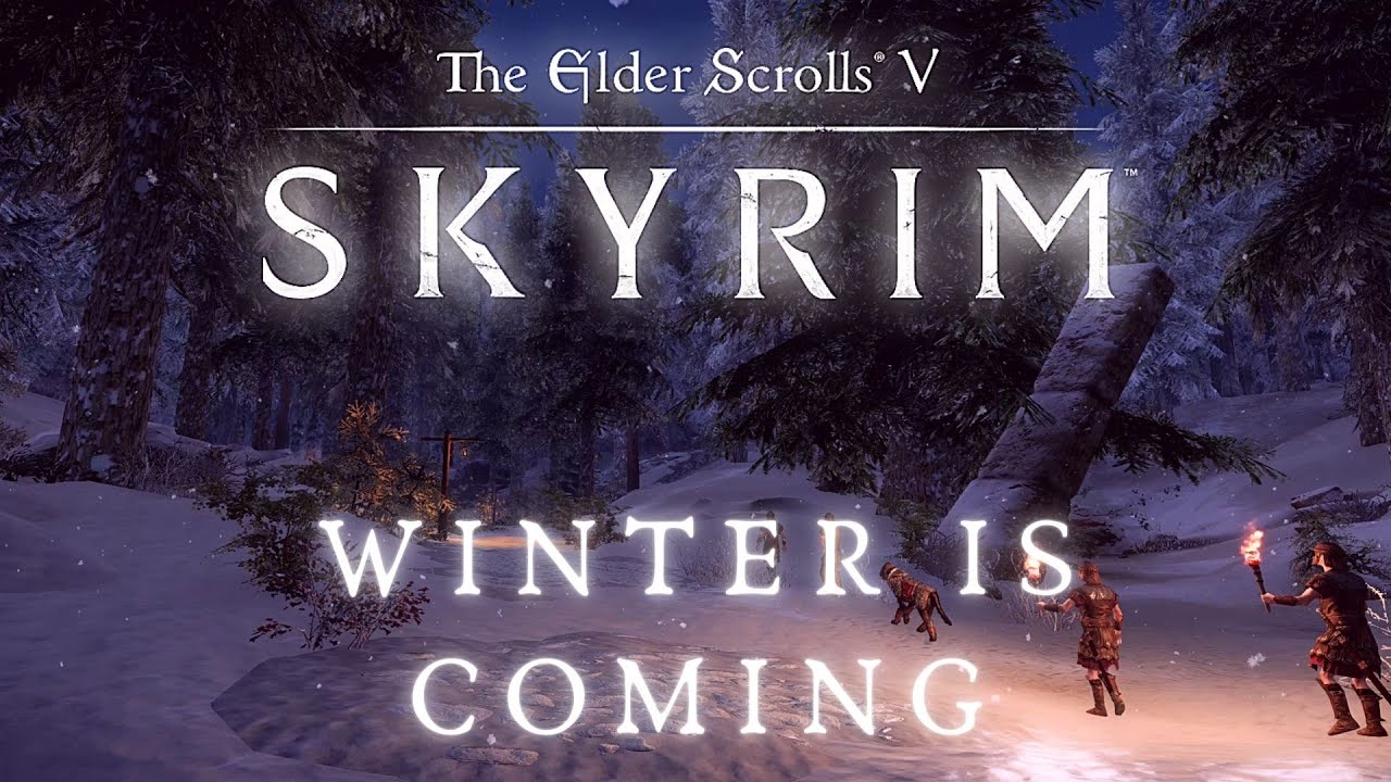 Skyrim SE 4K Music & Ambience | Walking Across Skyrim - Whiterun To Windhelm | Ambient Music