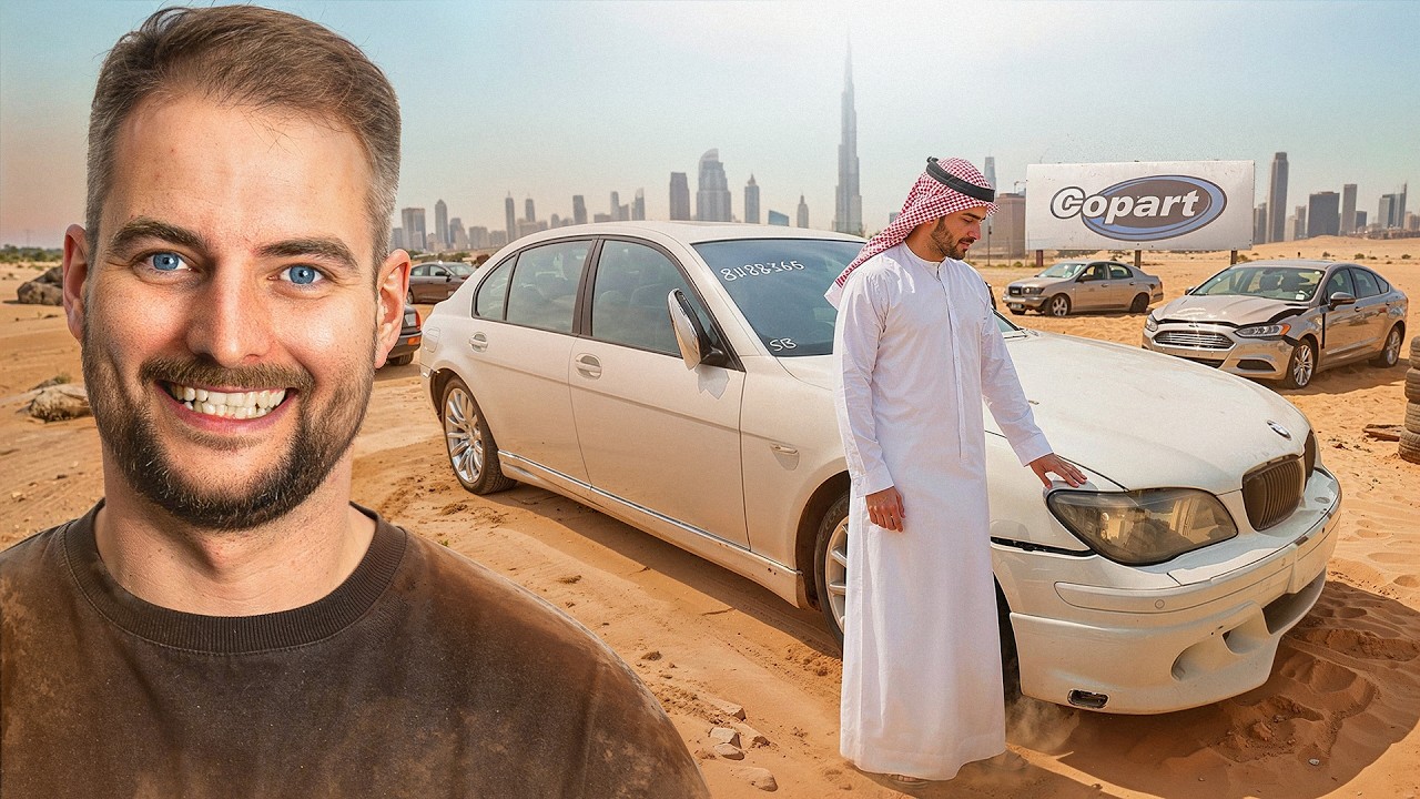 KUPIŁEM ROZBITĄ LIMUZYNE BMW W DUBAJU | COPART