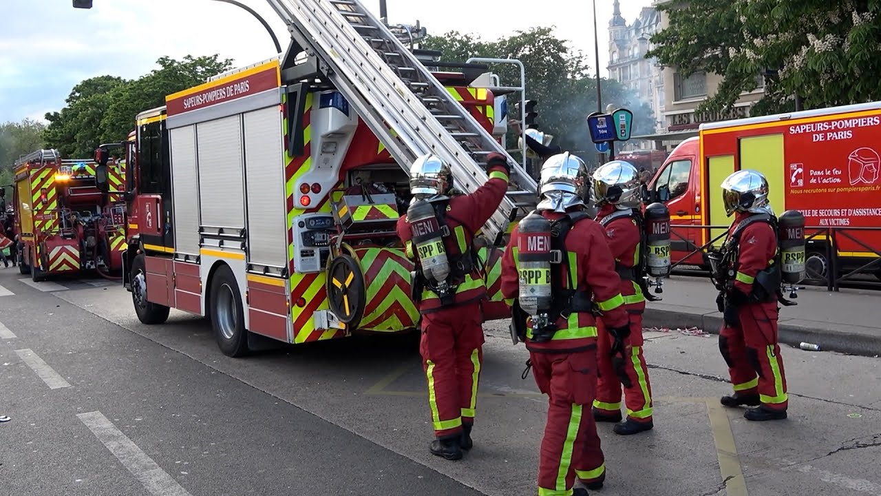 Intervention des Pompiers de Paris : 1er Mai 2023