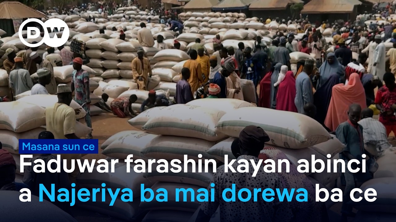 Faduwar farashin kayan abinci ya fadi warwas a Najeriya