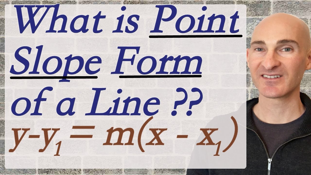 Point Slope Form of a Line - How to Write