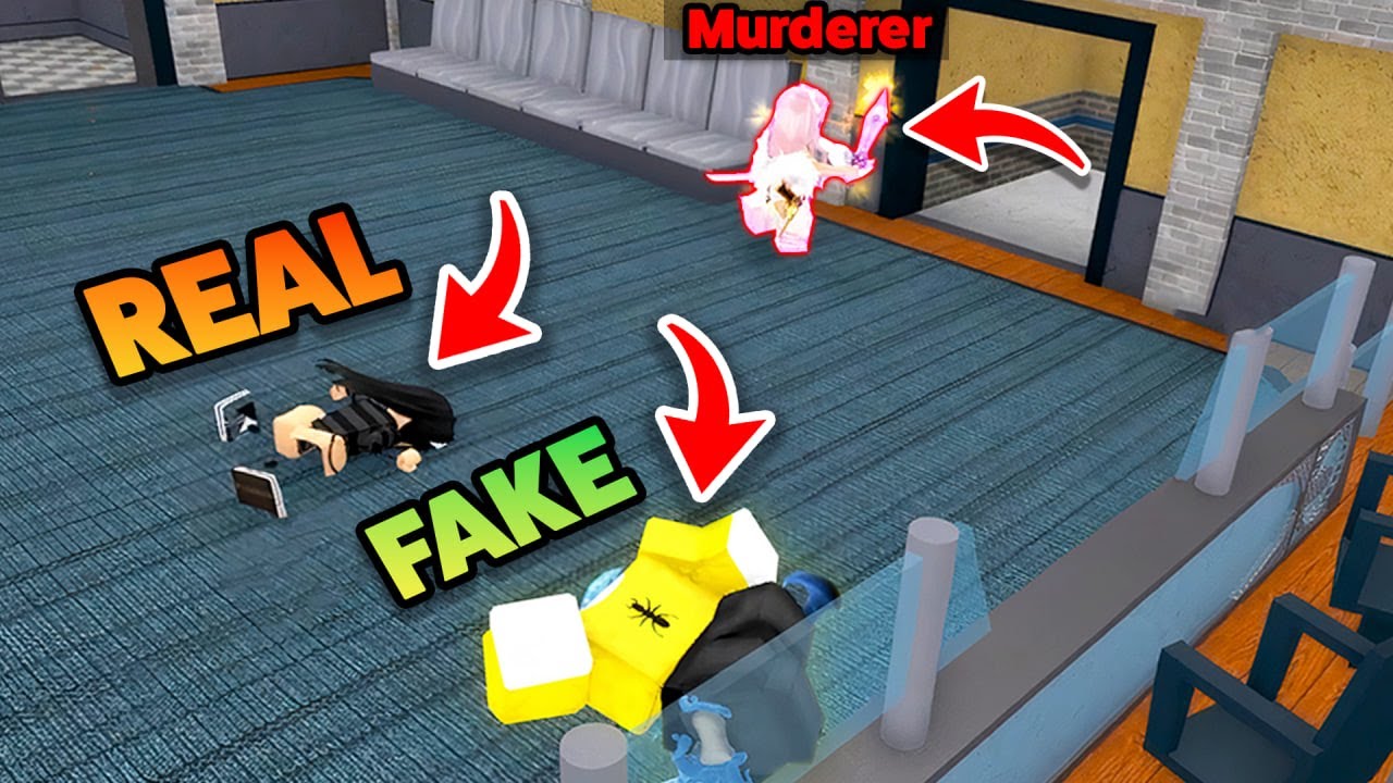 FAKE ELIMINATED GLITCH in MM2! (Roblox Movie)