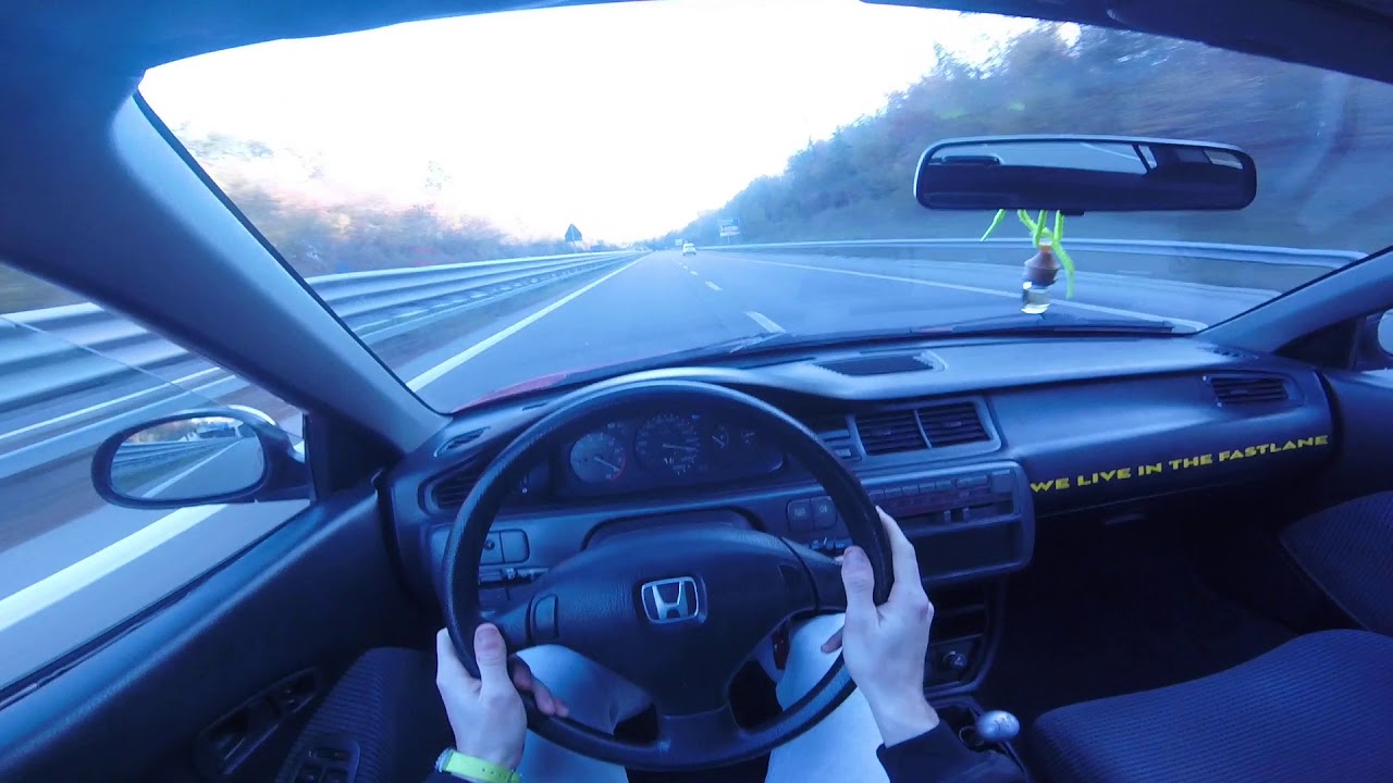 Honda Civic EG6 vti 160cv Accelleration Malpensa Autobahn