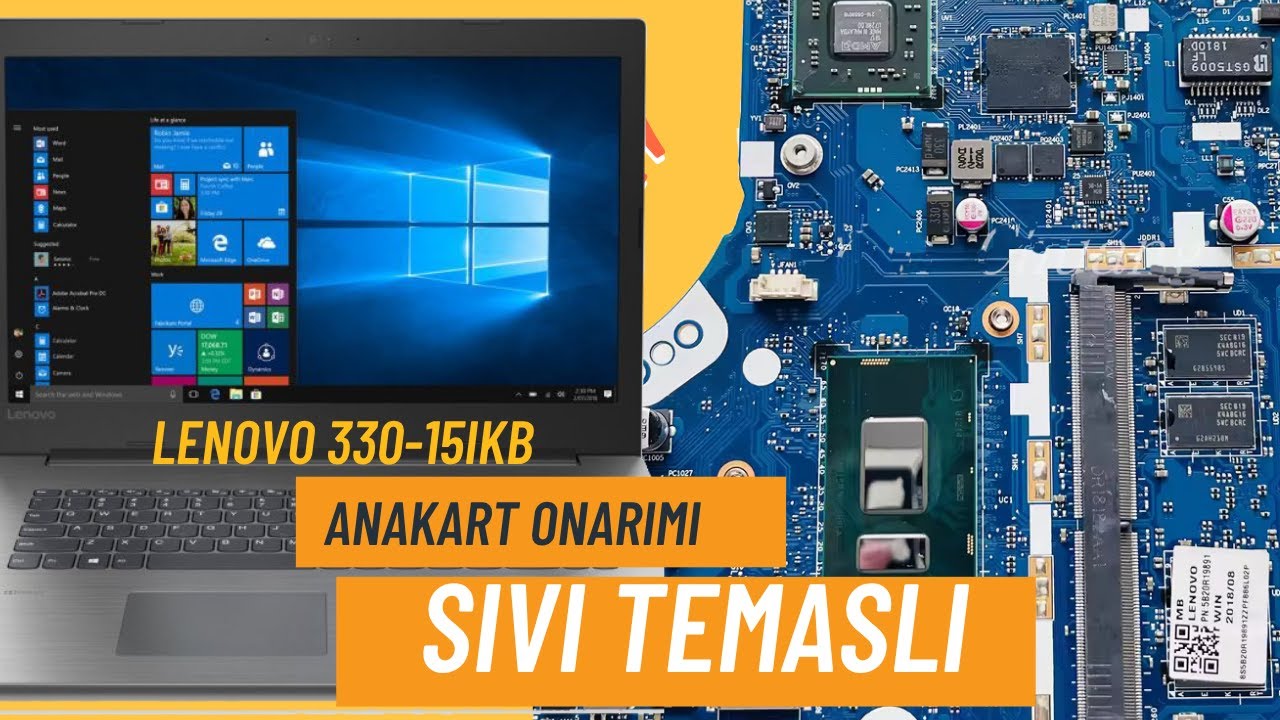 Lenovo Ideapad 330-15IKB Laptop Tamiri Sıvı Temaslı Laptop Açılmıyor Arızası #laptop #electronic