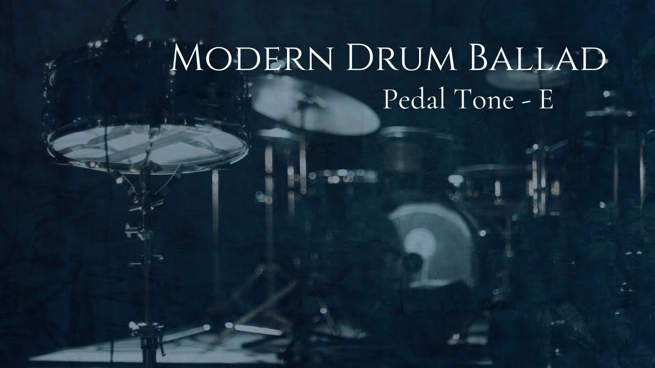 Guitar Backing Track  -  Modern Drum Ballad No. 5  -  E  -  Pedal Tone  -  6/8  -  70 Bpm