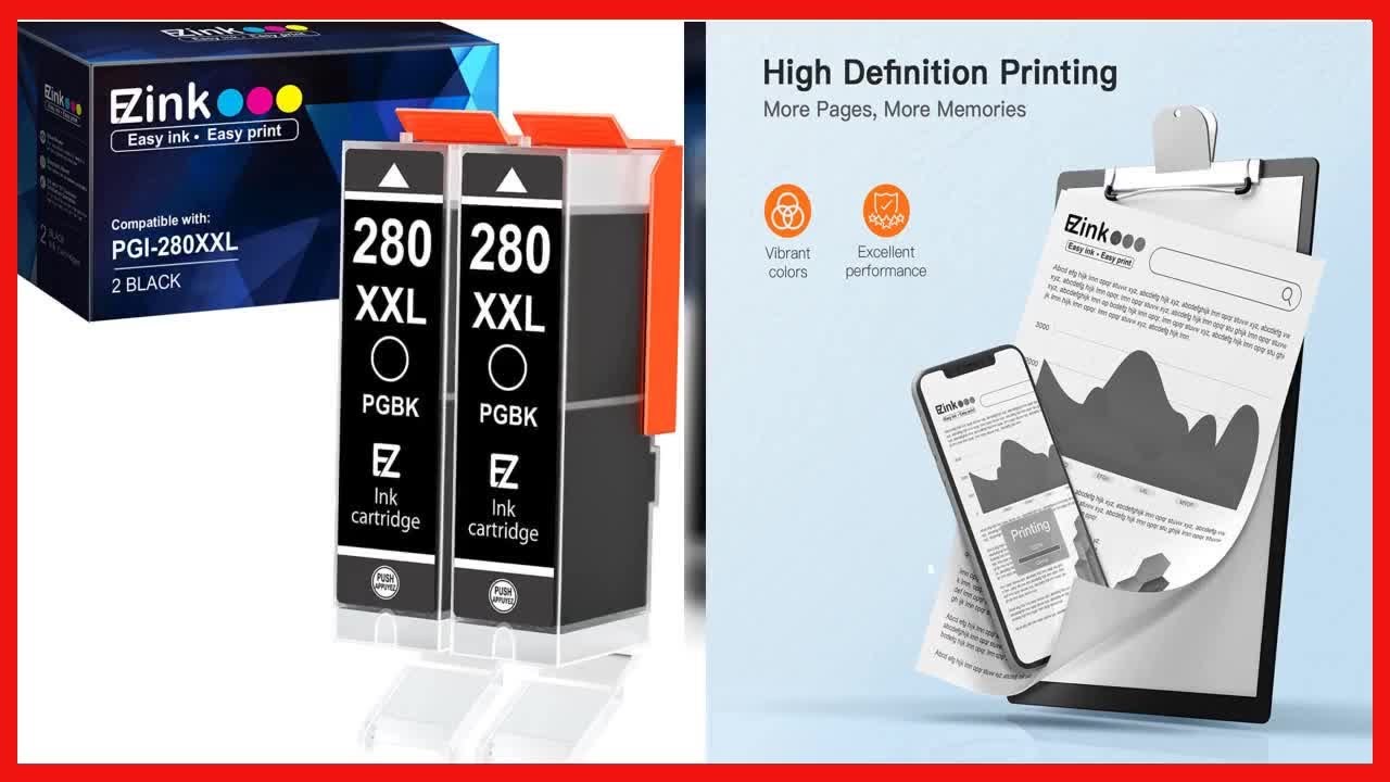Great product -  E-Z Ink (TM) Compatible Ink Cartridge Replacement for Canon PGI-280XXL PGI 280 XXL
