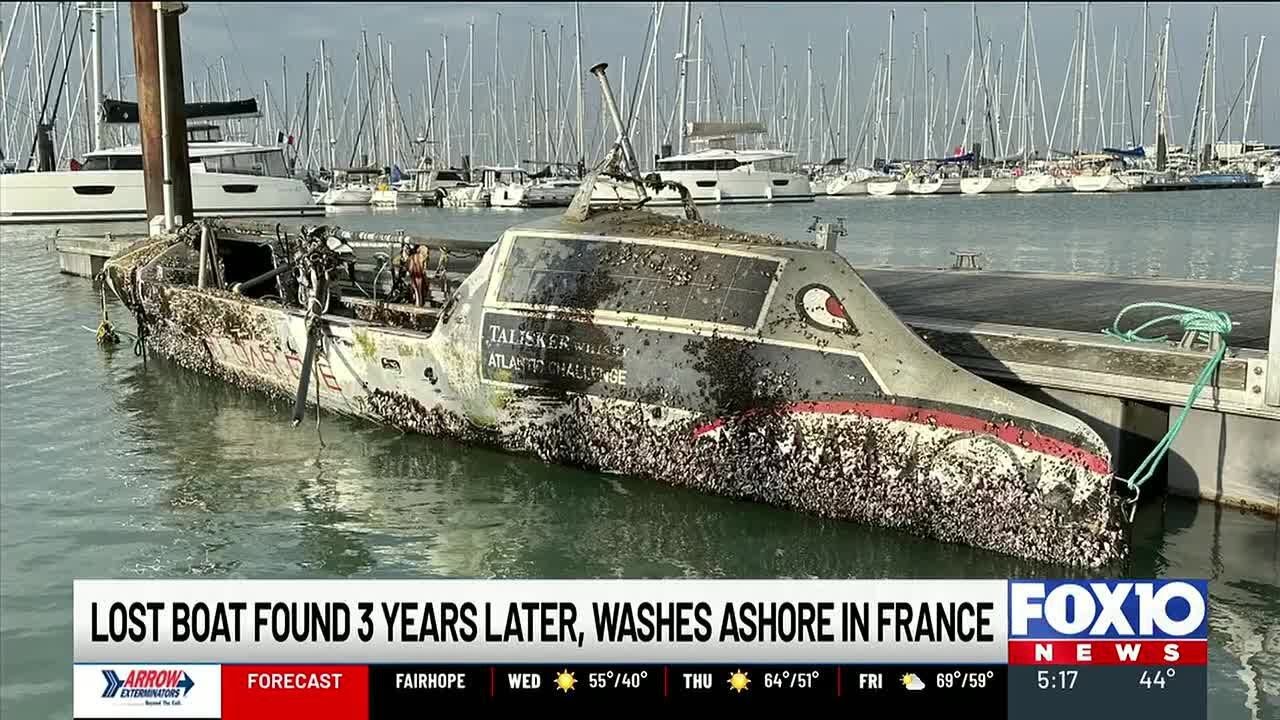 Lost boat found 3 years later after washing ashore in France