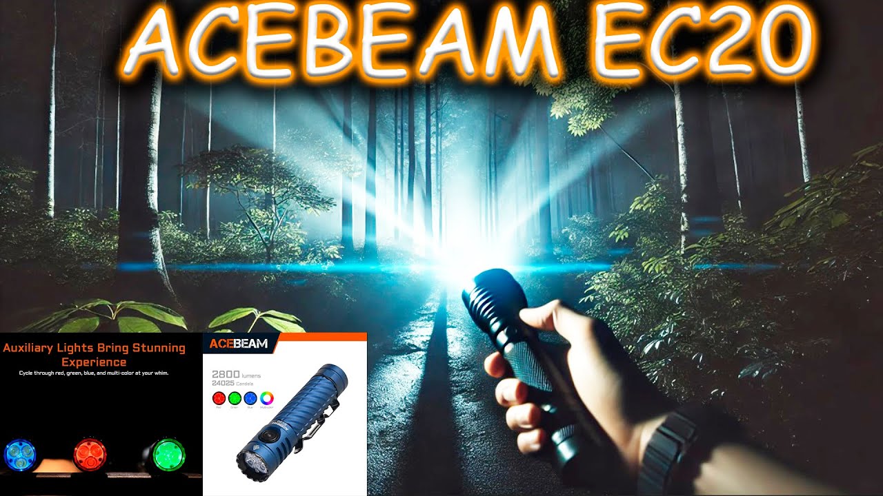 Ночной монстр! ACEBEAM EC20 освещает как прожектор! 🔦😱