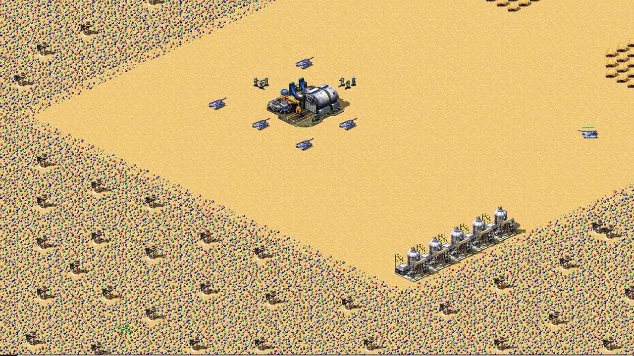 Red Alert 2 | Yuri's Revenge | 7 vs 1 | mirage monument  map | France | Grand Cannon