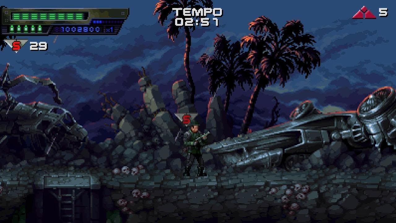 Terminator 2D: NO FATE Gameplay:Resistenza (Parte 2) + Bar dei Biker (Parte 1)