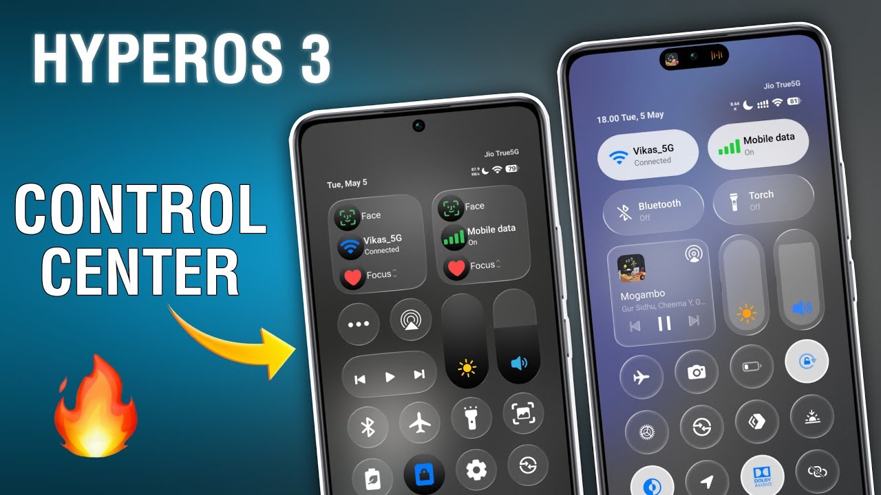 HyperOS 3 BEST Control Center Themes 🔥 Change UI Like iOS 😱