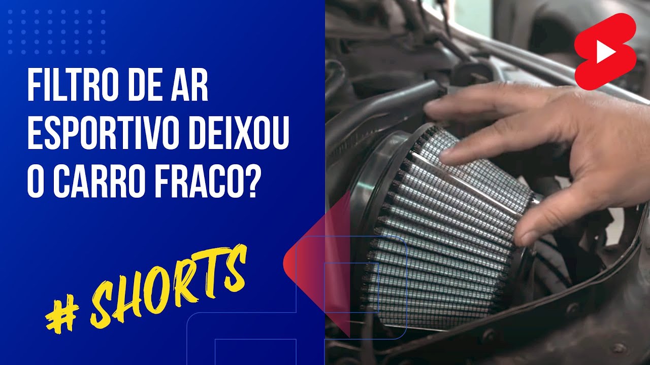 Carro FRACO depois de colocar FILTRO ESPORTIVO?! ENTENDA #shorts