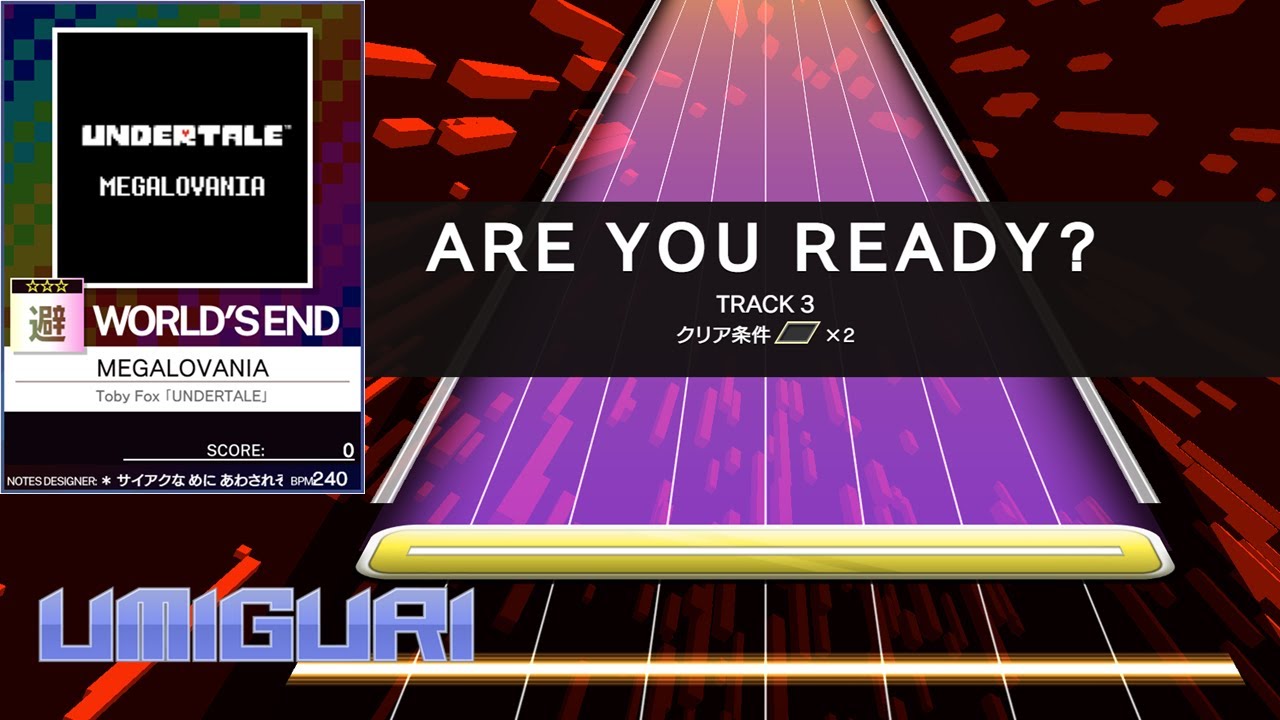 【UMIGURI】MEGALOVANIA [WORLD'S END 避 ☆3]【創作譜面】