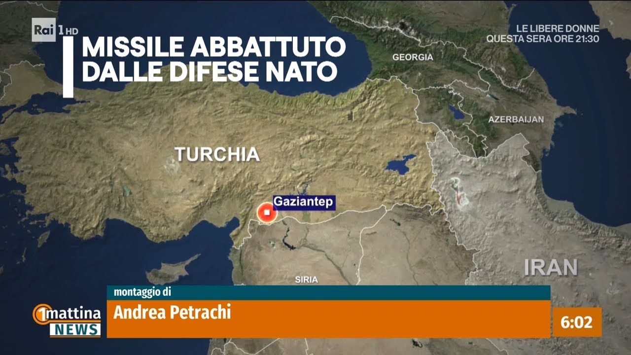 Guerra Iran, la Nato intercetta un missile sopra la Turchia - 1mattina News 10/03/2026