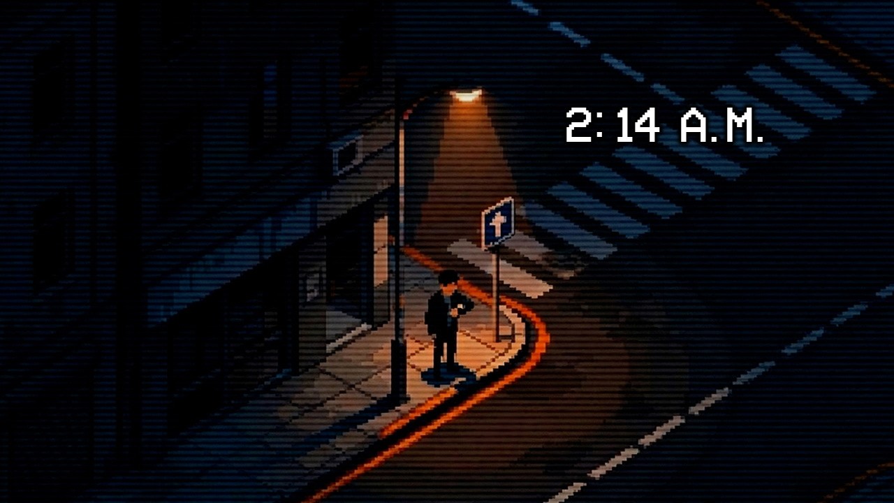 waiting under the streetlight. 💡 2am night ambience