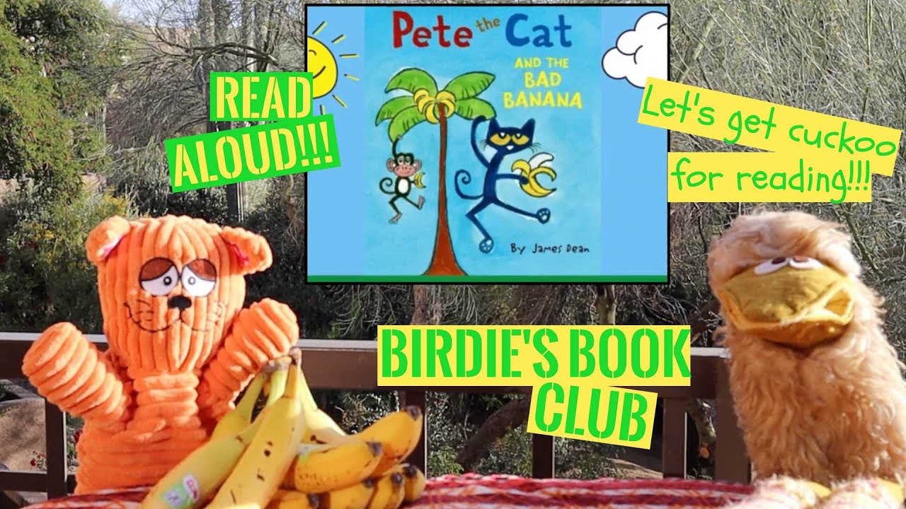 "Pete the Cat and the Bad Banana" - Children's Book Read Aloud - Puppets - Birdie's Book Club