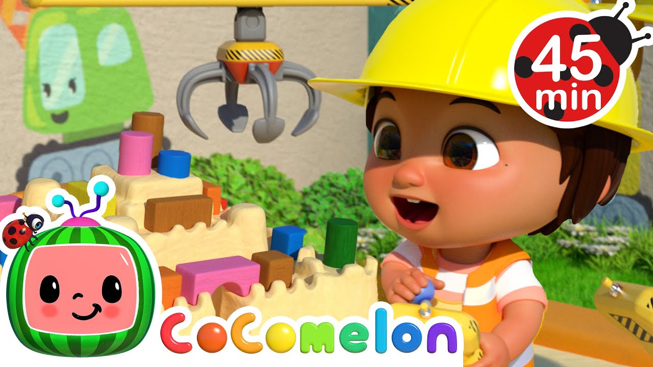 Learn Construction Vehicles and Toys! + More Nina's Familia | CoComelon Nursery Rhymes & Kids Songs