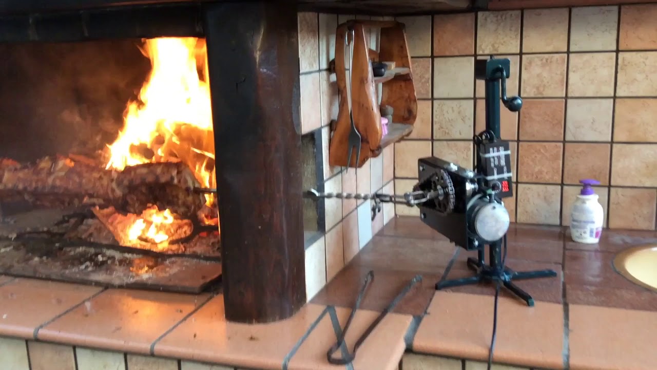 Collaudo nuovo girarrosto artigianale.11/07/2019