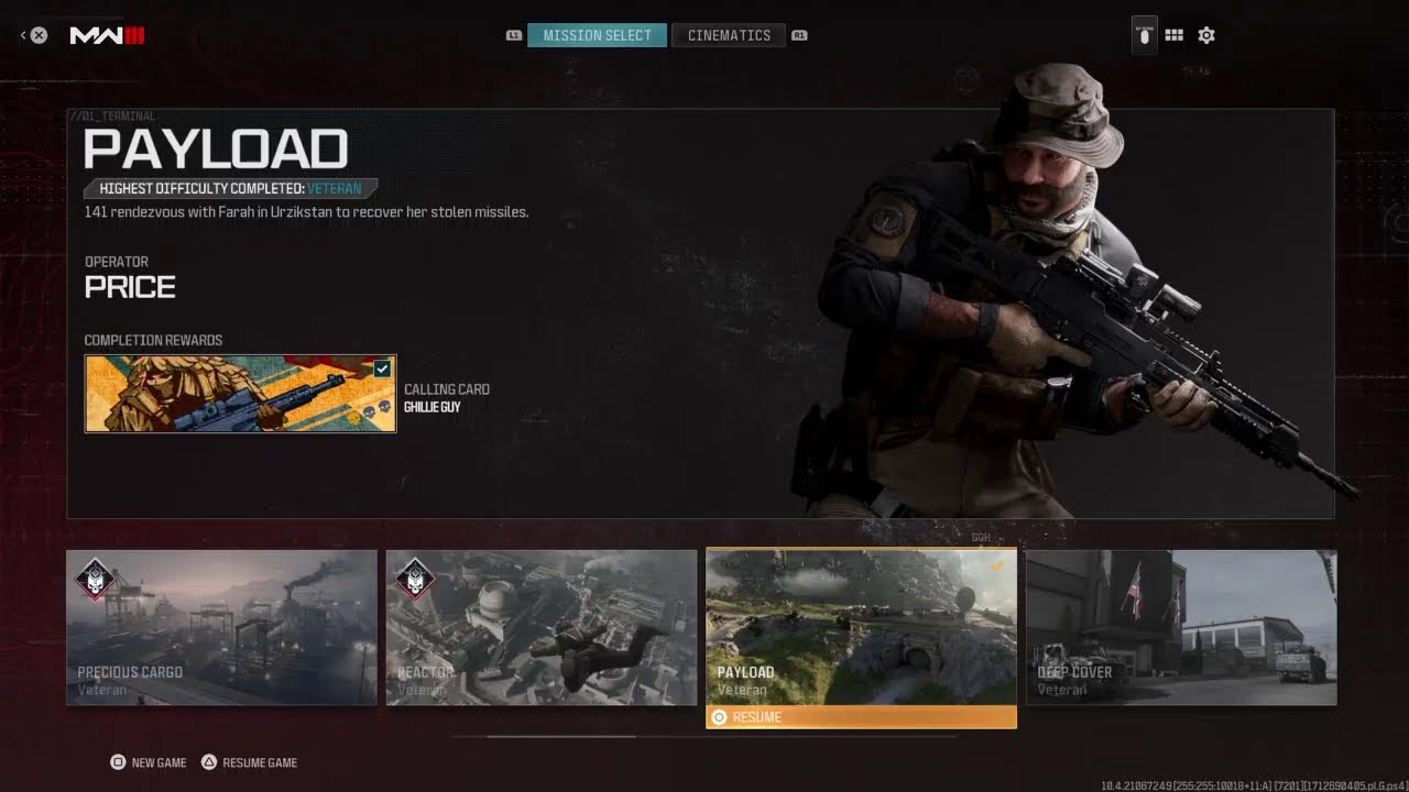 Cod vet mode