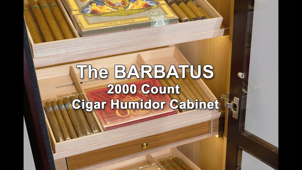 Prestige Import Group Barbatus Cigar Humidor Cabinet with LED Lighting &ndash; Full Feature Demo