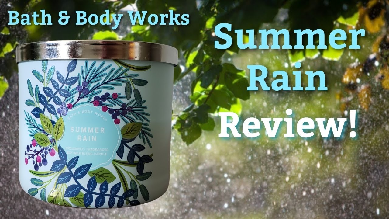 Bath and Body Works Summer Rain Candle Review