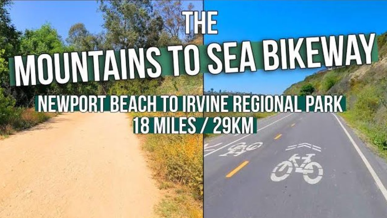 The Best Way To See Orange County: The Full Mountains To Sea Bikeway! #newportbeach #irvine #tustin