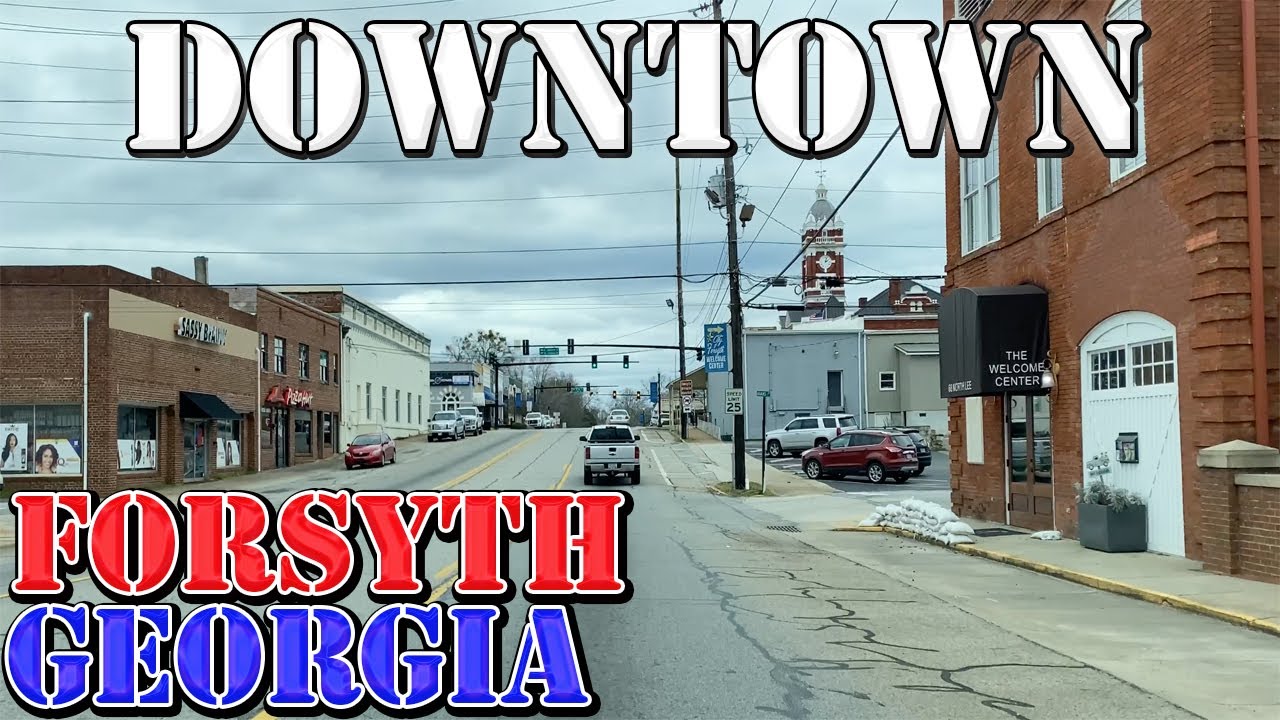 Forsyth - Georgia - 4K Downtown Drive