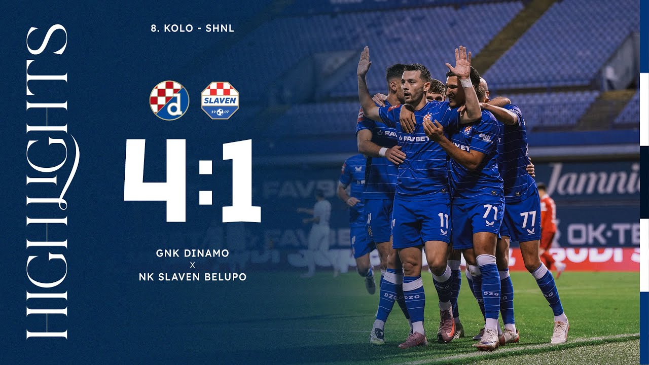 HIGHLIGHTS | GNK DINAMO – NK SLAVEN BELUPO 4:1 | Hoxha, Kulenović, Bakrar i Lisica za nova tri boda