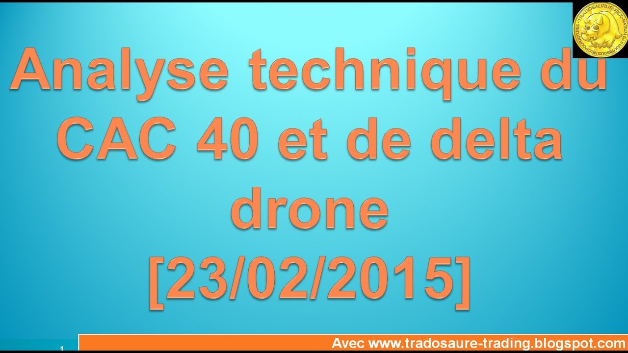 Analyse technique CAC 40 et delta drone-  Apprendre le trading et Ichimoku