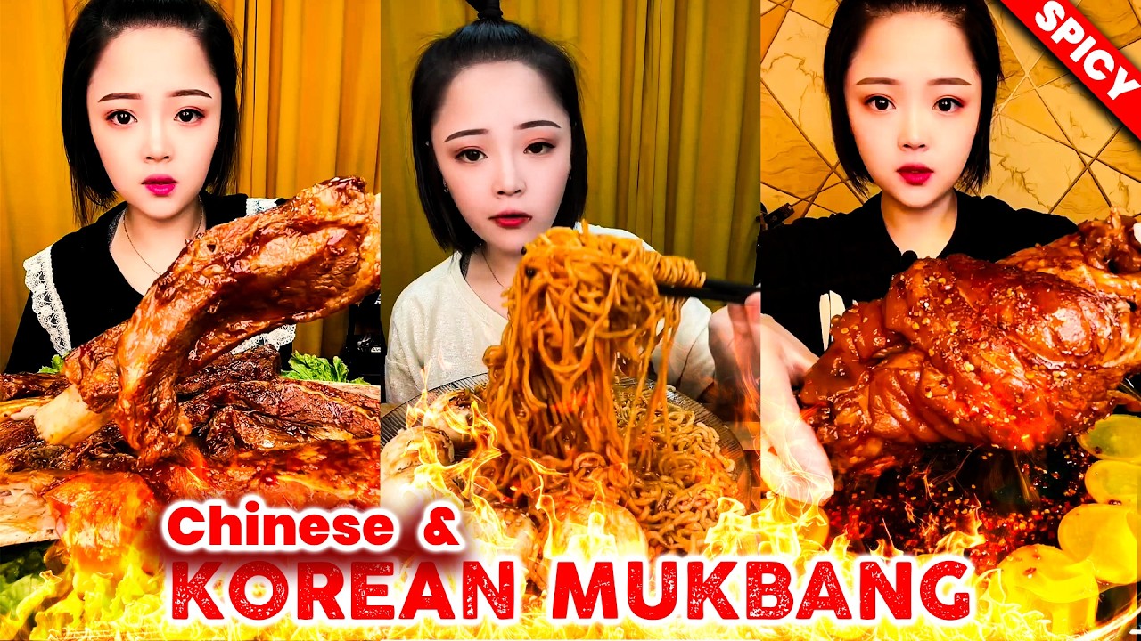 REAL MUKBANG :) SPICY PORK BELLY SOOTHING SOUNDS WHIEL ENJOING DELICIOUS FOOD | #ASMR #MUKBANG